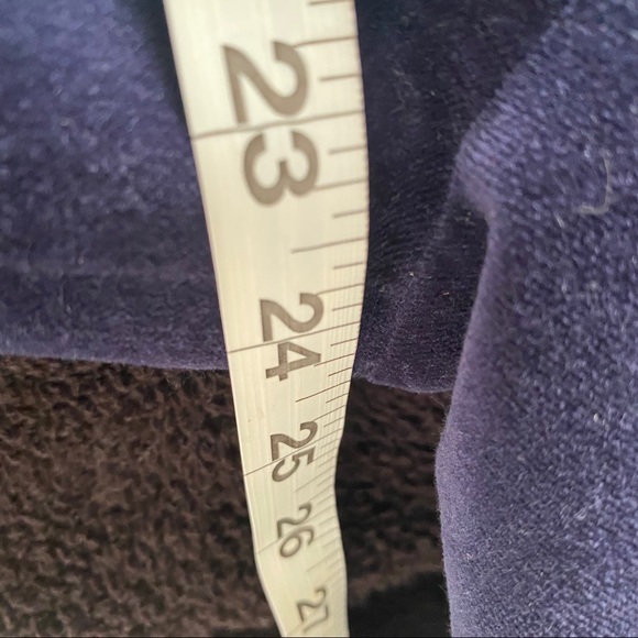 Boden Velvet Velour Navy Blue Long Winter Coat 18 - Picture 7 of 8